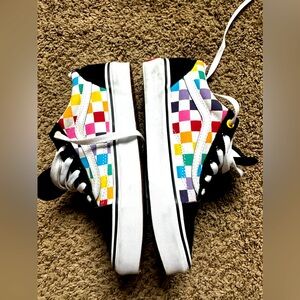 Pride Rainbow Checked Vans